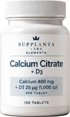 SUPPLANTA LABS ELEMENTA Calcium Citrate + D3